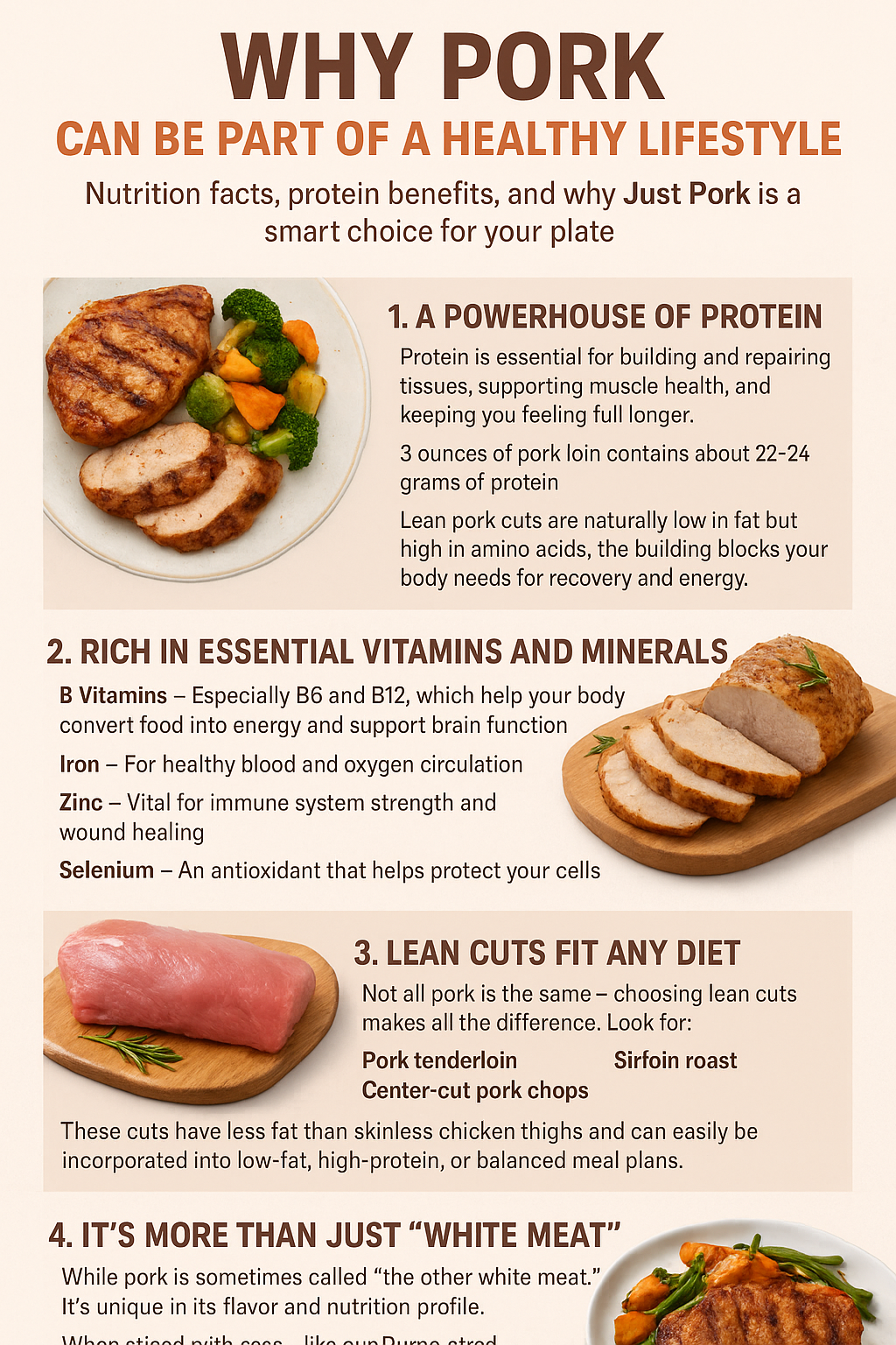 Why pork can be a healthy lifestyle