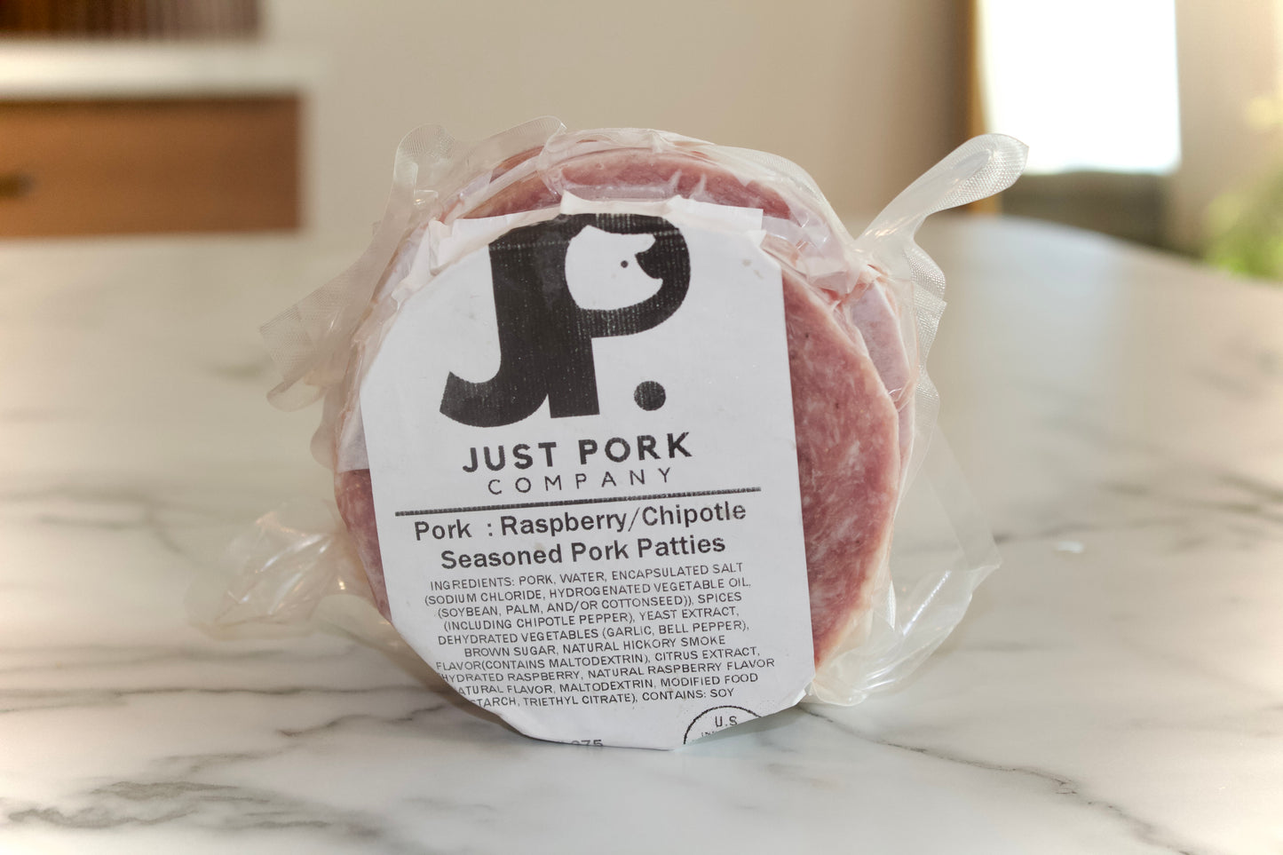 Raspberry/Chipotle Seasoned Pork Patties