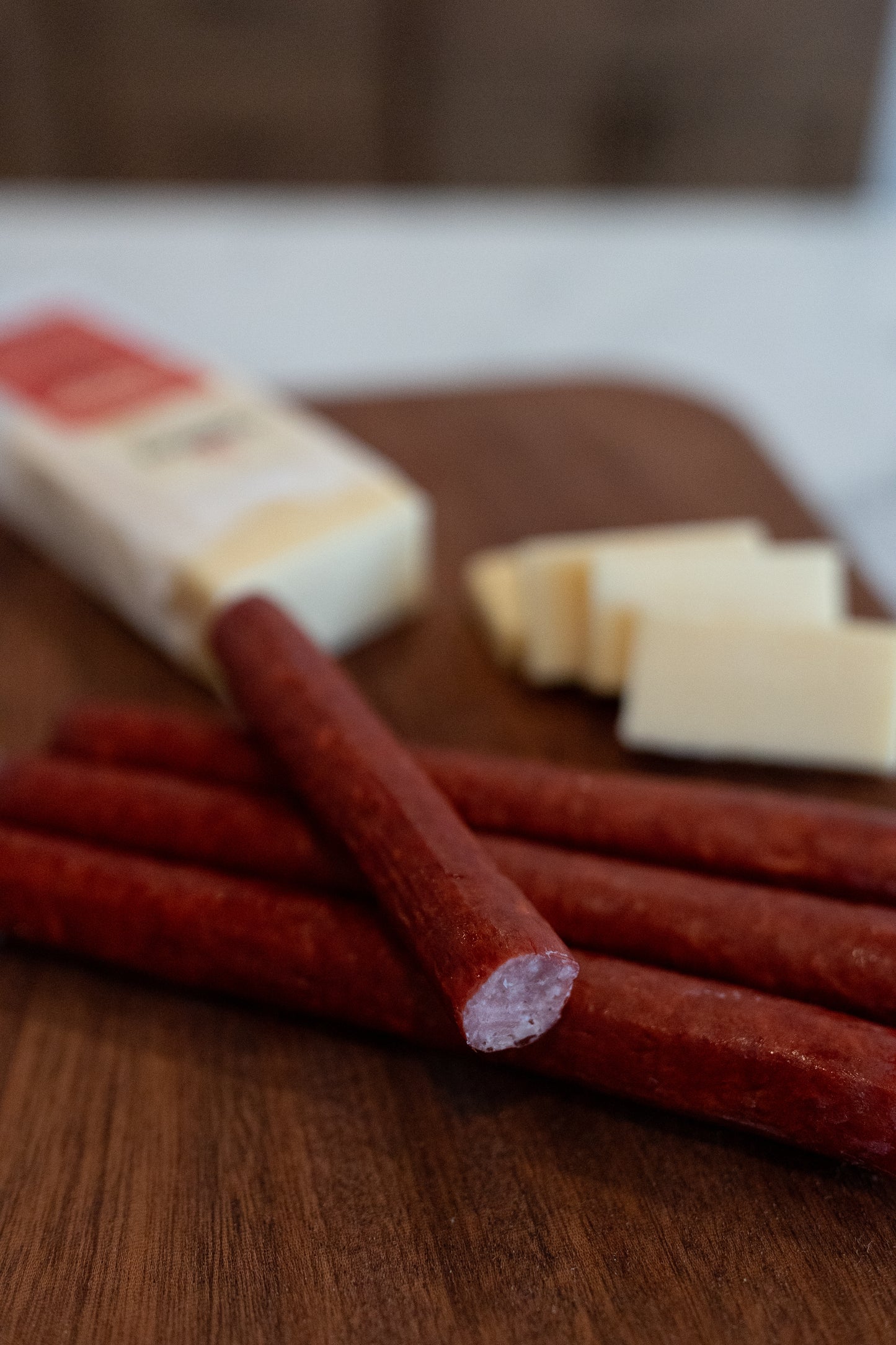 Pork Teriyaki Sticks with cheese; farm fresh pork from Adrian Minnesota. Great source of protein.