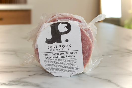 Raspberry/Chipotle Seasoned Pork Patties