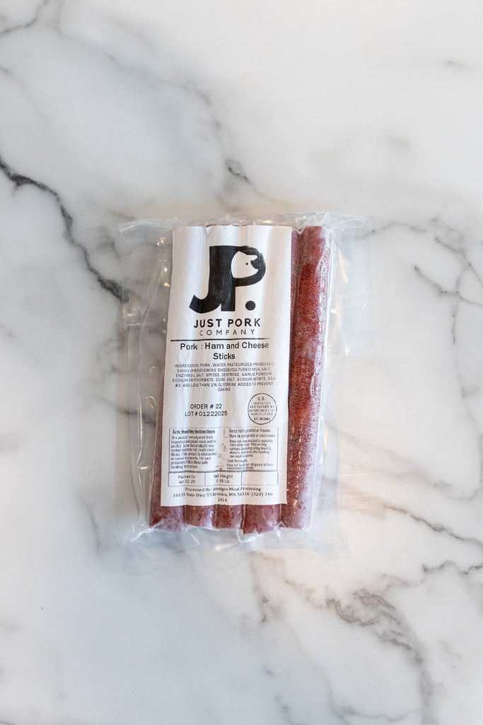 Pork Ham and Cheese Sticks; great easy protein snack.